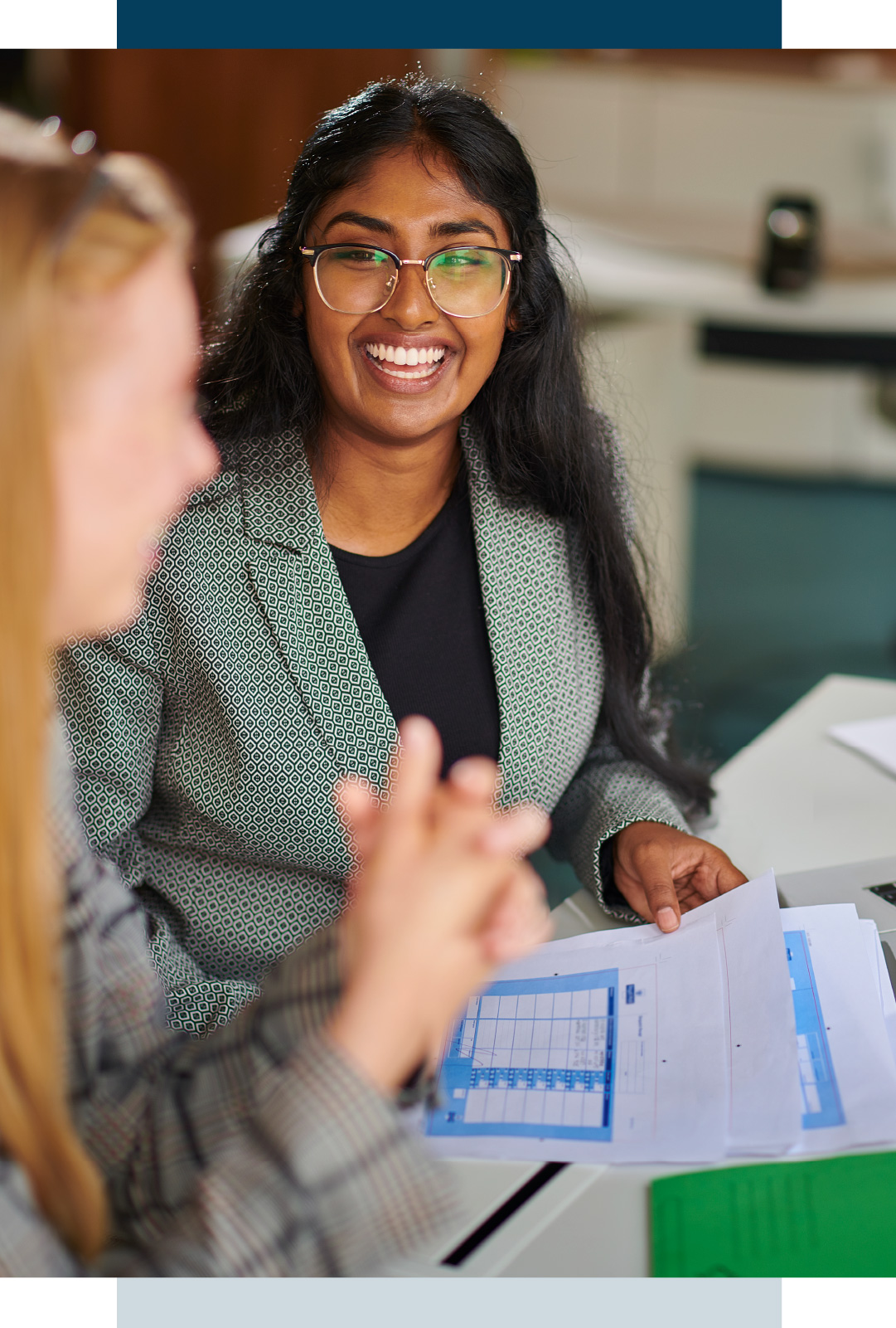 Student smiling